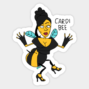 Cardi Bee Sticker